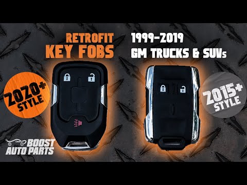 2020+ Style Chrome Key Fob Retrofit for (1999-2019) GM Trucks - Boost Auto Parts
