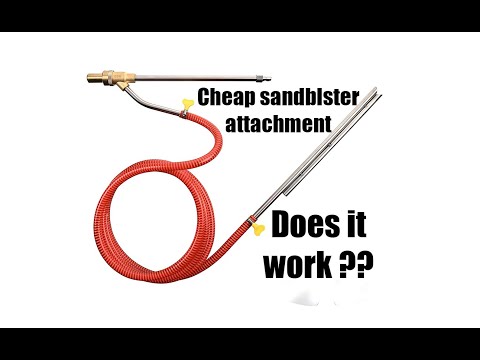 Cheap Amazon sandblaster attachment review - how well does it do ?