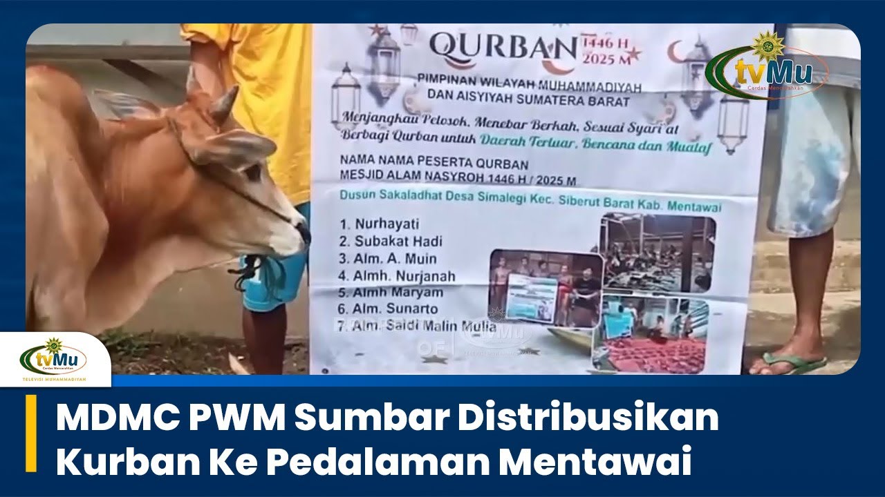 PWM Sumbar Distribusikan Daging Kurban Hingga ke Mentawai