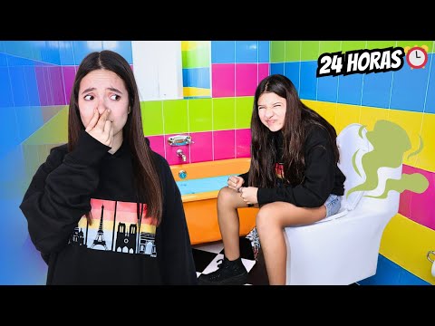 24 HOURS LOCKED IN THE BATHROOM 😰