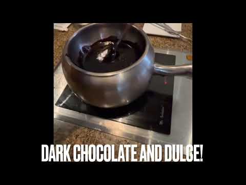 The Melting Pot Dark Chocolate Fondue comes with Unlimited dippers!