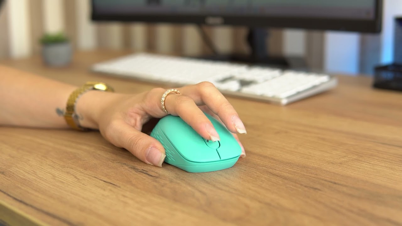 Комп'ютерна миша OfficePro M230M (Mint) video preview