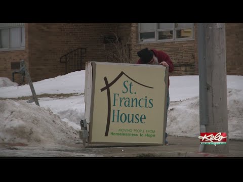 Crews tear down the old St. Francis House building