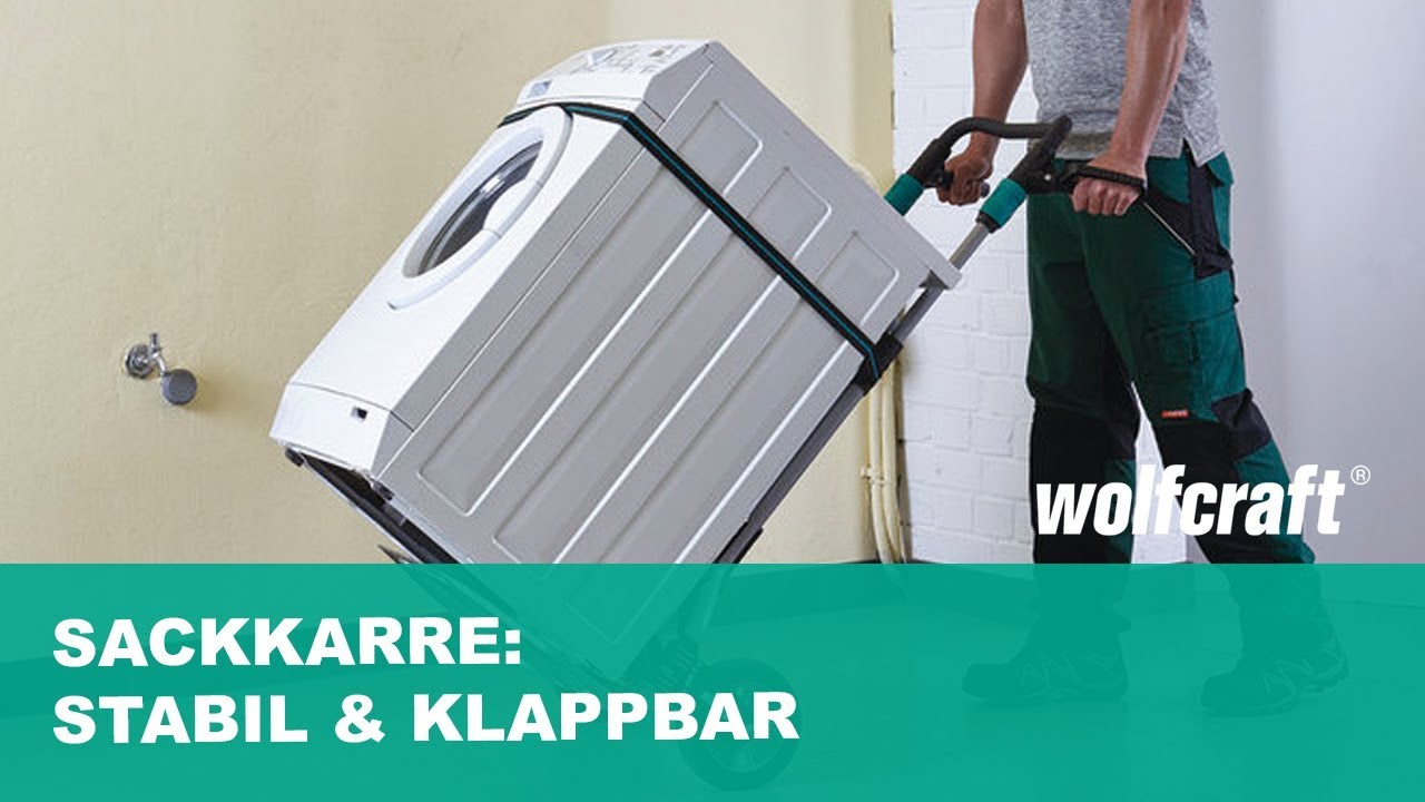 Klappbare & stabile Sackkarre - Tragkraft bis zu 200Kg | wolfcraft