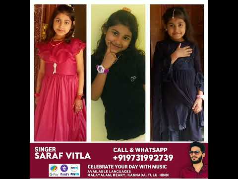 Happy Birthday Raida Wishes Song | Singer Saraf Vitla | Order WhatsApp +919731992739