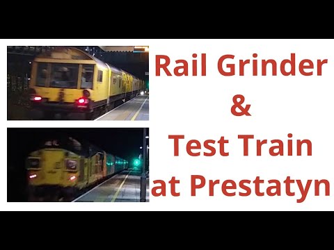 Prestatyn 1 & 2/12/2020 - Network Rail Rail Grinder DR79231 & Colas 37099 on Test train
