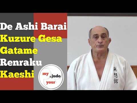 Renraku e Kaeshi per De Ashi Barai/Kuzure Gesa Gatame [JUDO]