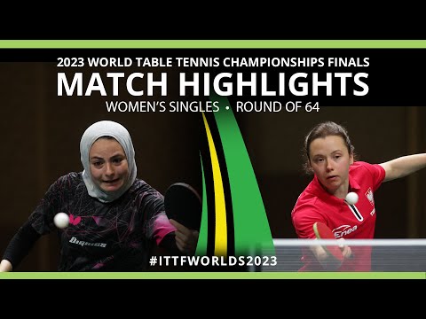 Dina Mashref vs Anna Wegrzyn | WS R64 | 2023 ITTF World Table Tennis Championships Finals