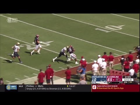2019 USC vs Charleston Southern - Kevin Harris 75 Yd Touchdown Run