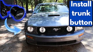 How to add a trunk button for your Mustang (S197)