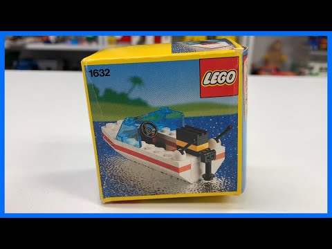 YouTube thumbnail: Tiny LEGO Box! LEGOLAND TOWN Set 1632 Motor Boat Accident
