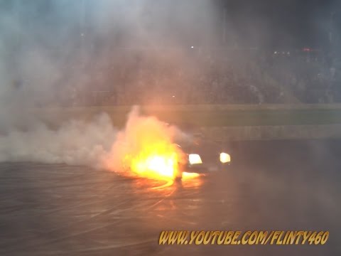 Burnout Blitz 2014 - SHREDDER - Huge Engine Fire