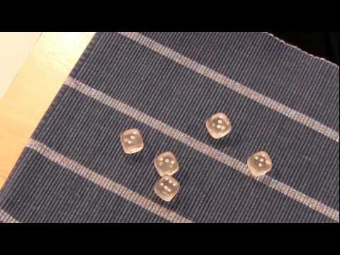 1,116 rolls - Yahtzee!