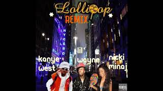 Lil&#39; Wayne - Lollipop Remix ft. Kanye West &amp; Nicki Minaj (Audio)