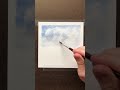 Easy Watercolor Clouds | How to paint step by step #watercolortutorial #watercolor #shorts