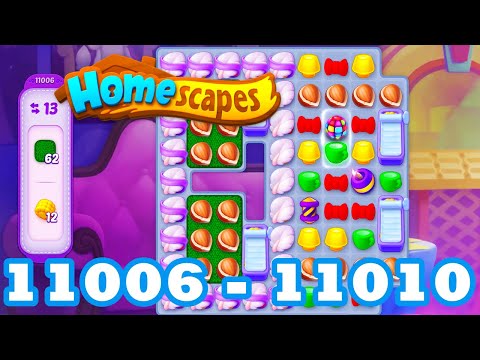 Homescapes Level 11006 - 11010 HD 3 - match puzzle Gameplay | android | IOS | 11007 | 11008 | 11009