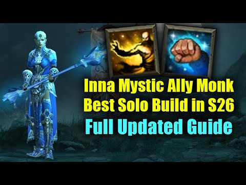 Season 26 Full Inna Monk Guide - Best Solo Farming Build in the Game & 4man RGK