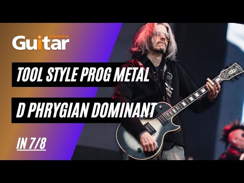 TOOL Style Prog Metal | D Phrygian Dominant in 7/8 | Free Backing Track Friday