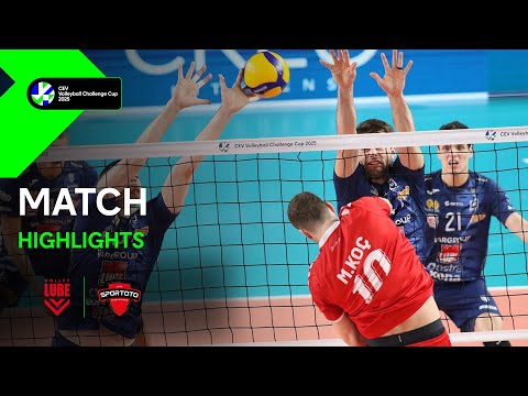 Highlights | Cucine Lube CIVITANOVA vs. SK ANKARA | CEV Volleyball Challenge Cup 2025