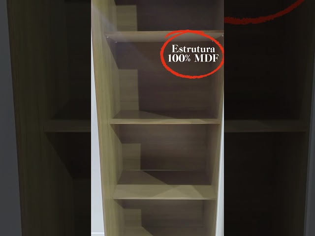 Guarda-Roupa Casal Londres 3 Portas 2 Gavetas com Espelho 100% Mdf Off White/Nogueira - Doripel Móveis