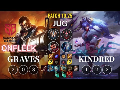 SB OnFleek Graves vs Kindred Jungle - KR Patch 10.25