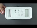 alt: Miniatura imagem do produto Régua QtMov Plug And Play 280 c/ 3 Tomadas 10A + Porta Objetos Cromado/Branco