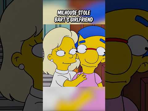 Milhouse stole Bart's girlfriend