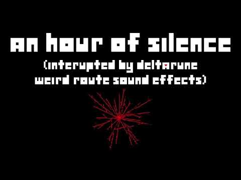 An hour of silence interrupted by random DELTARUNE Weird Route sound effects