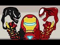 Ironman vs Venom and Carnage in Among us Full Movie - Spiderman - Avengers Cartoon Movie