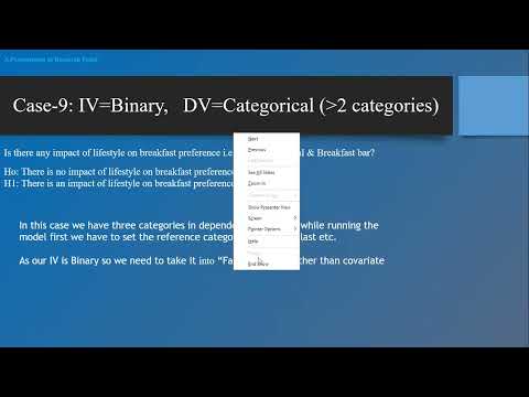 SPSS 27 Training Day-28: Multinomial Logistic Regression