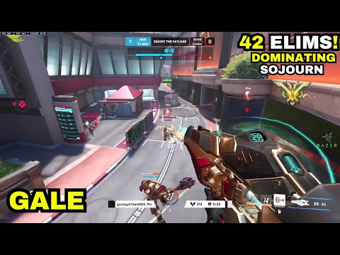42 Elims!🔥GALE DOMINATES AS SOJOURN ON CIRCUIT ROYAL - Overwatch 2 Season 12 Top 500 DPS