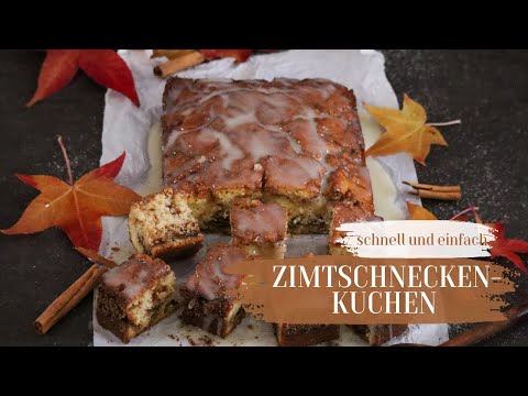 Zimtschnecken Kuchen Rezept | saftig und extrem lecker! | Kuchen Rezepte einfach