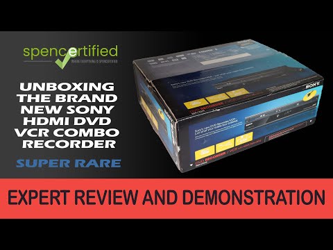 The BRAND NEW SONY DVD VCR Combo Recorder and How to Transfer VHS to DVD 1080P HDMI Upconversion