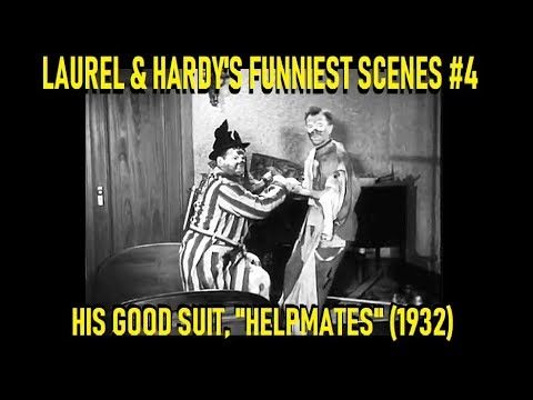 Laurel & Hardy's Funniest Scenes #4: His Good Suit, "Helpmates" (1932)