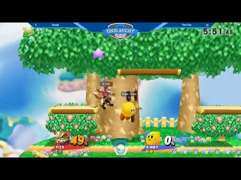 Onslaught 107 - Winner's Round 1: Hawk (Fox) vs Yan-Yan (Kirby)