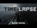 Sunset and dawn timelapse aboard an ocean rowing boat in the middle of the Atlantic ocean