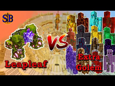 Leapleaf vs Every Extra Golem | Minecraft Mob Battle