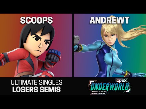 GDEX Underworld 2023 Singles Losers Semis - Scoops (Mii Brawler) vs AndrewT (Zero Suit Samus) - SSBU