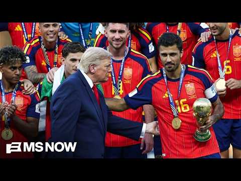 'Trying to steal their thunder': Ayman on Trump remaining on stage during Spain's celebration