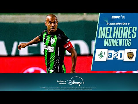 Gols e lances de América-MG x Amazonas