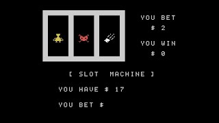 Sord M5 Game: Slot Machine (1983)