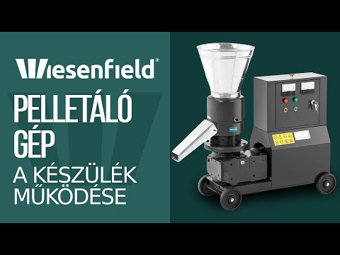 Videó - Pelletáló gép - max. 200 kg / h - Ø 229 mm