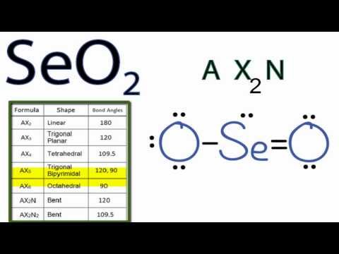 SeO2 Molecular Geometry / Shape and Bond Angles