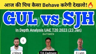 GUL vs SJH Dream11 Team | GUL vs SJH Dream11 UAE T20| GUL vs SJH Dream11 Team Today Match Prediction