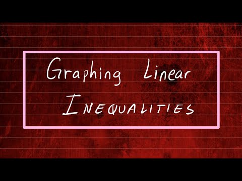Graphing Linear Inequalities in One and Two Variables