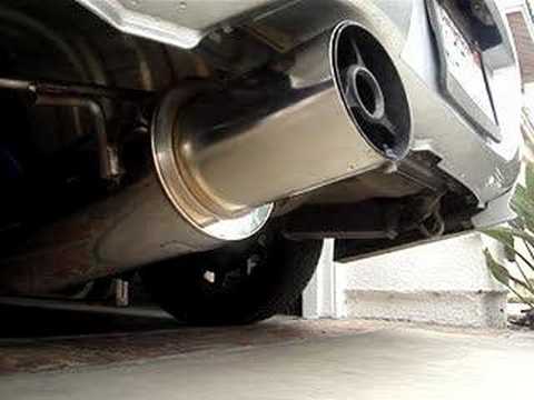 APEXi N1 exhaust on WRX - with ATS Silencer