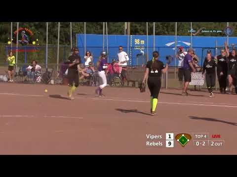 Samenvatting Finale Junior League Softbal Rebels - Vipers