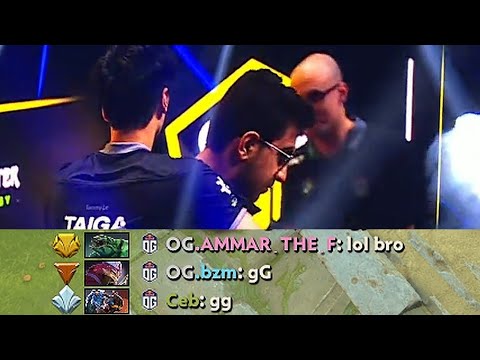 AMMAR "lol bro" & TIP payback after sweet comeback - OG vs Fnatic - ESL One Stockholm 2022 - Dota 2
