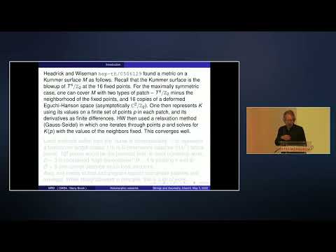 Mike Douglas - Numerical methods for string compactification