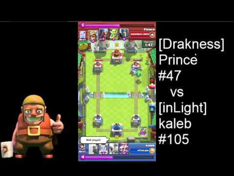 :: Clash Royale :: Ranked match [Drakness lords]Prince #47 vs [intheLight]kaleb #105